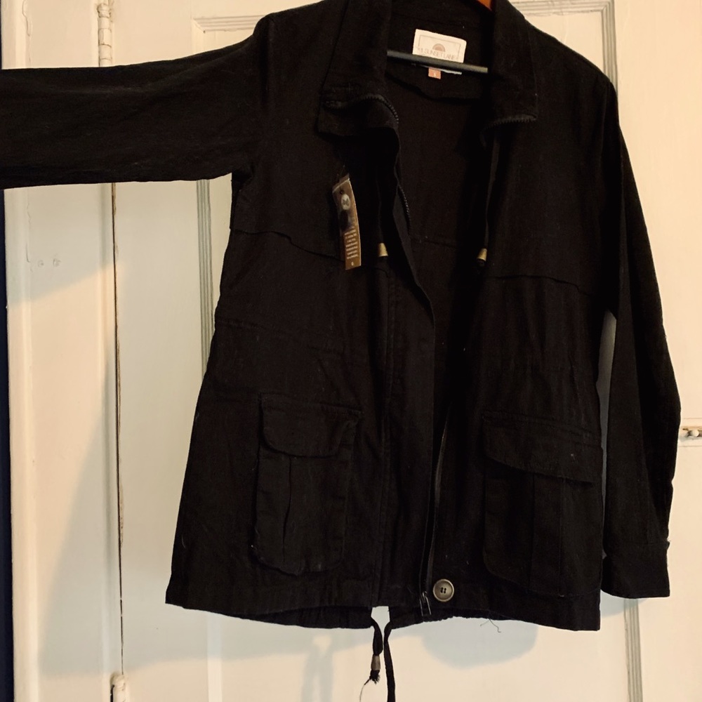 Black Cargo Jacket